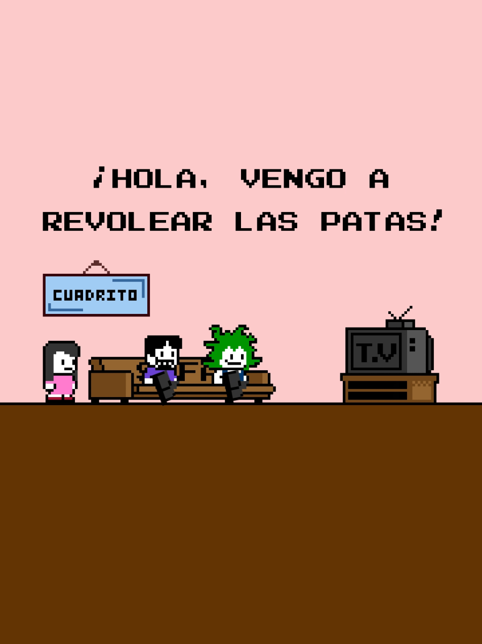 Revolear las patas 😄 @Alejo y Valentina  #pixelart 