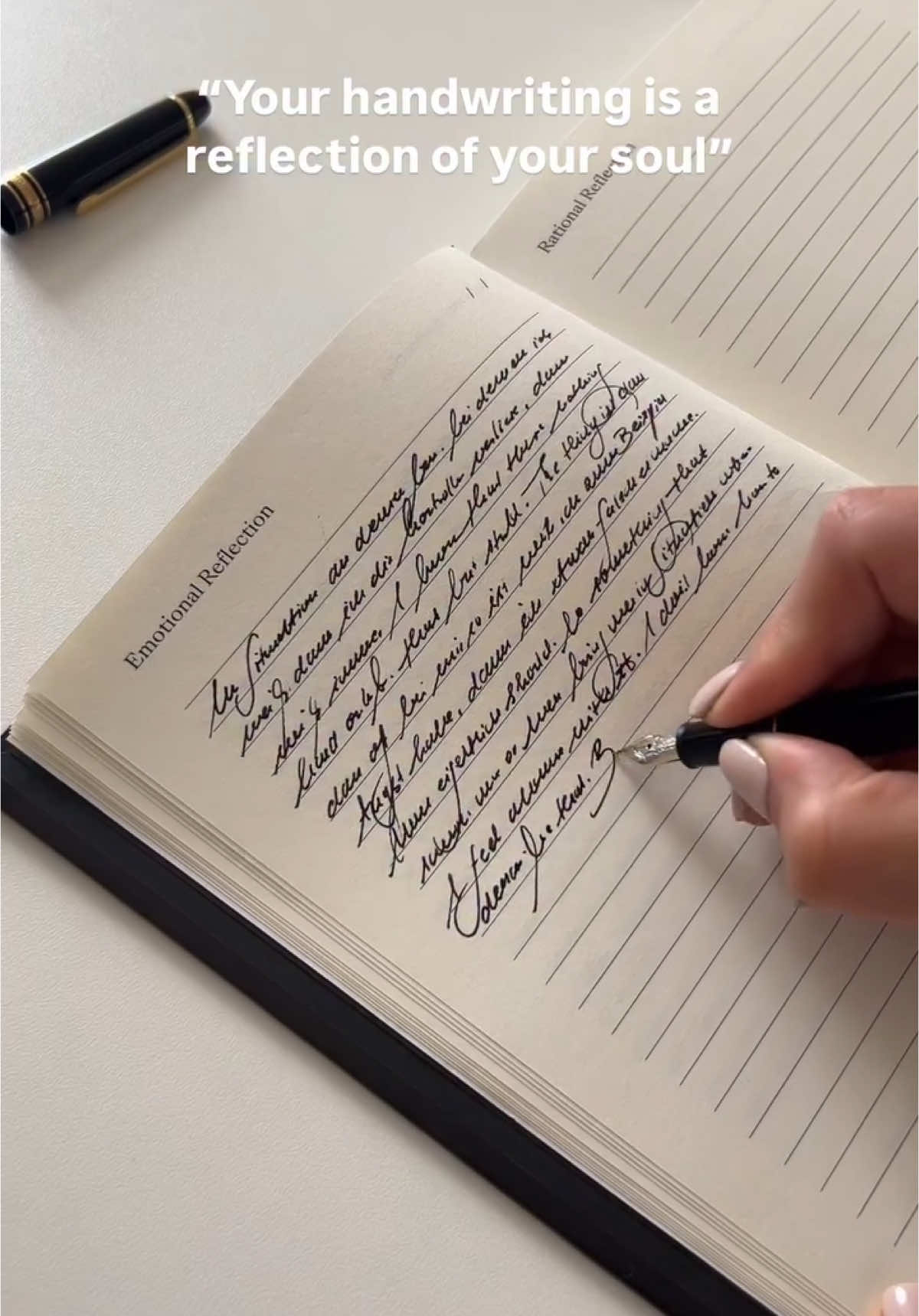 If that's true, then my soul must be a very old one. And does it still count if I taught it to myself? Because this kind of handwriting can be learned. #handwriting #writing #handwritinganalysis #write #caligraphy #letter #lettering