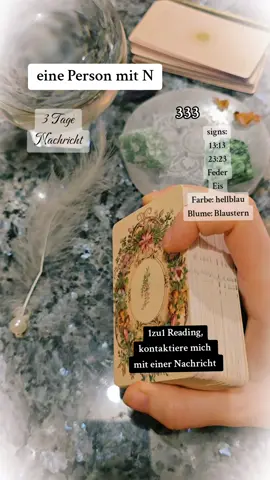 N // 1zu1 Reading, kontaktiere mich hier auf Tiktok 