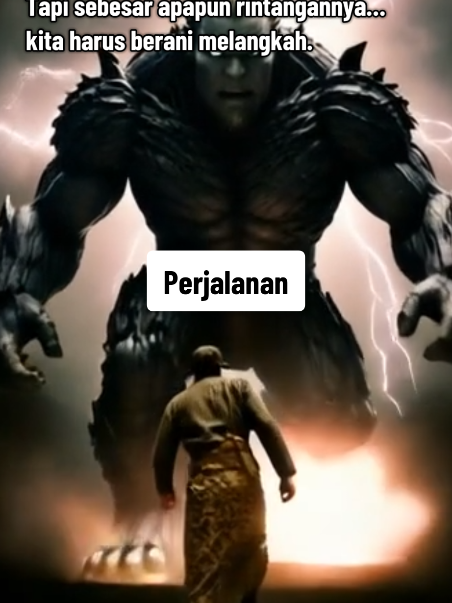 Hidup itu seperti perjalanan panjang. Masalah dan godaan, akan selalu kita temui di tiap langkah. Tapi sebesar apapun rintangannya… kita harus berani melangkah. Yakinlah kita mampu. Jangan menyerah, jangan berhenti. Tetap berjalan, walau pelan. #katabijak #katakatamotivasi 
