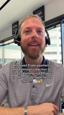 Removed 8 late payments and a Verizon collection for $1285, resulting in a 89 point credit score increase for my client!!! 📈🙌🏻😎 #credit #creditrepair #creditrepairservices #creditscore #creditscoreincrease #fixmycredit #knowyourrights #latepayments #verizon #fypage 