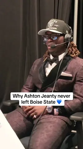 “You can’t forget about the people  who gave you an opportunity.” Ashton Jeanty is truly a 10/10 person on and off the field 🙏 #boisestate #ashtonjeanty #nfl #nfldraft #raiders #raidernation @RaidersNetwork✅ @RAIDER NATION @boisestate._ 