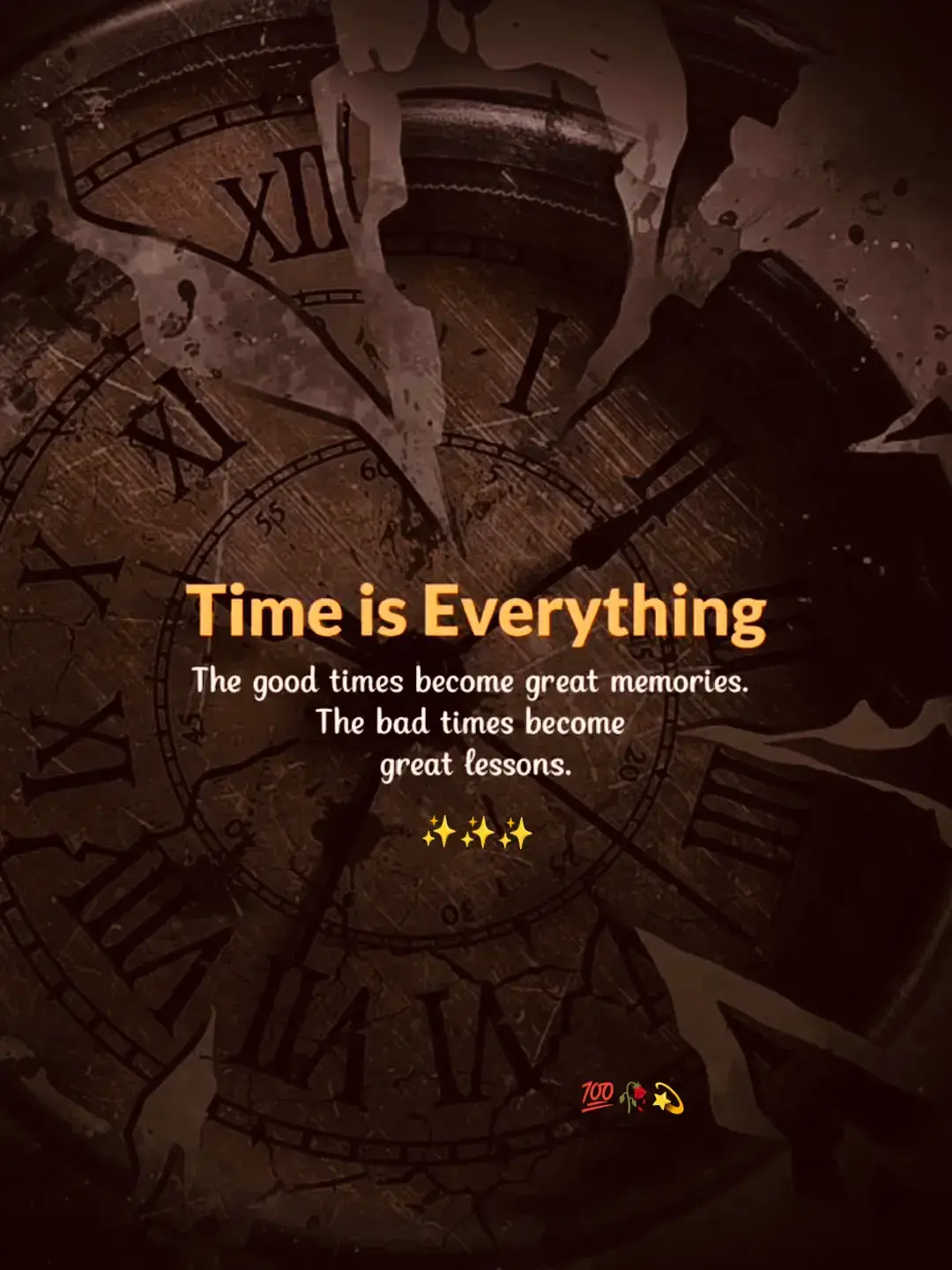 Time is Everything.... 💯🥀💫✨ @Kanwal Choudhary 