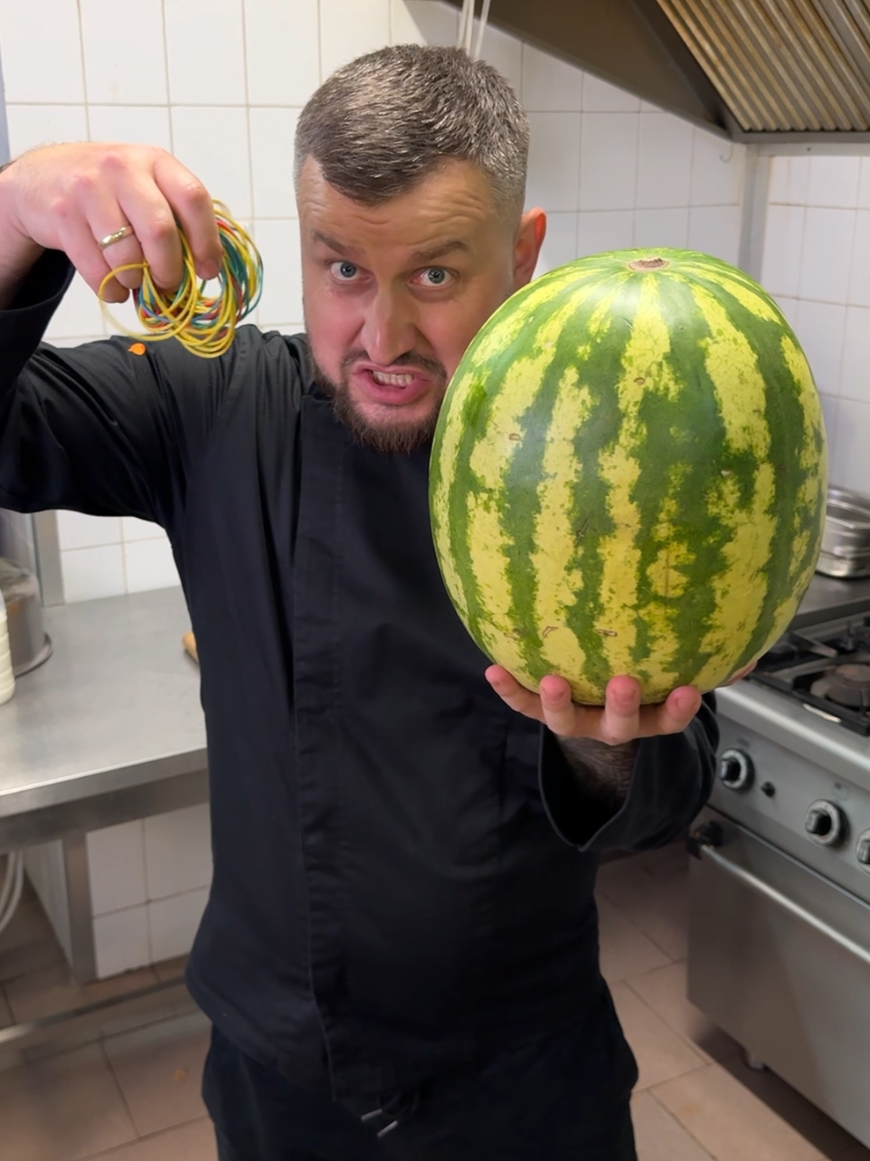 How many rubber bands to make a watermelon go BOOM?
 #watermelonexplosion #rubberbandhack #funnytest