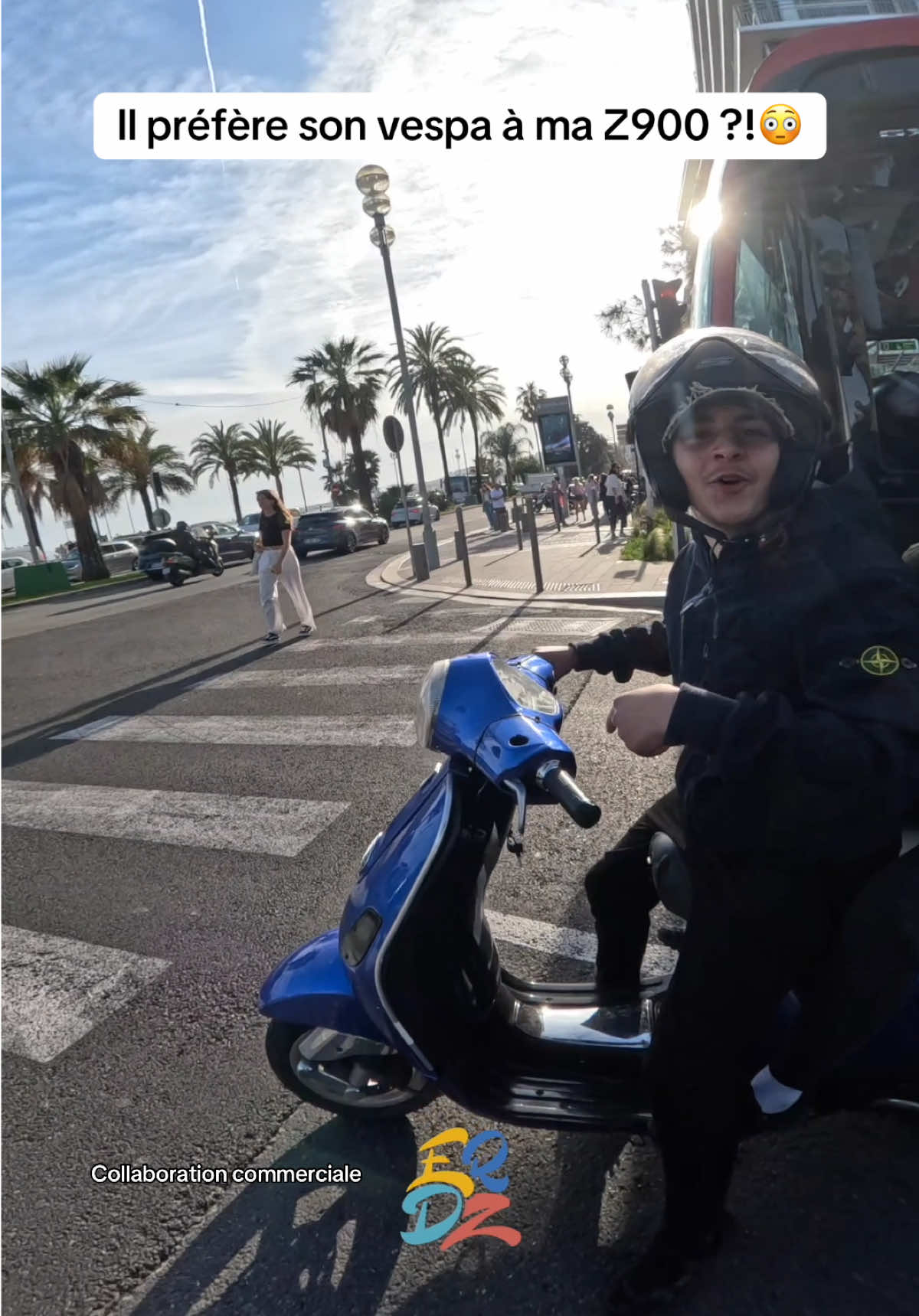 Il préfère son vespa à ma Z900 ? Moto : Z900 2025 💚  ##motard##motards##motardfrance##motardmafia##dailyobservation##motofr##motofrance##quotidien##motovlog##motarde##kawasaki##z900