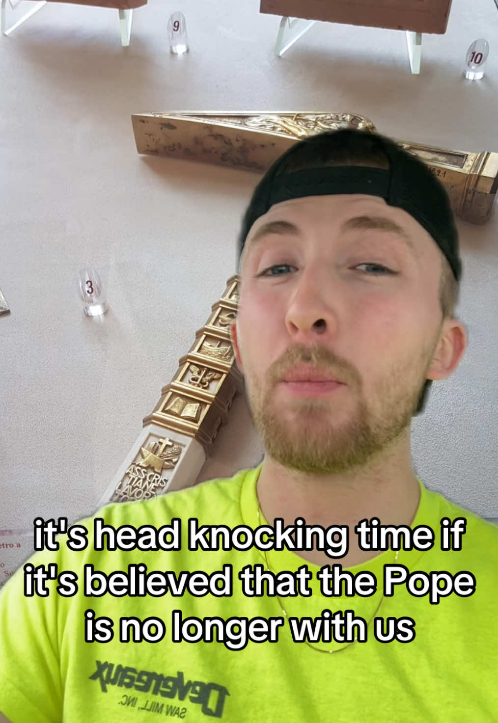 The Pope hammer 😳😳                #greenscreen #pope #religion #hammer #tradition #interesting #themoreyouknow #history 