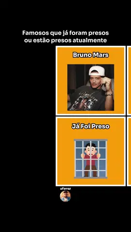 Famosos que já foram presos ou estão presos atualmente #brunomars #lula #justinbieber #danielalves 