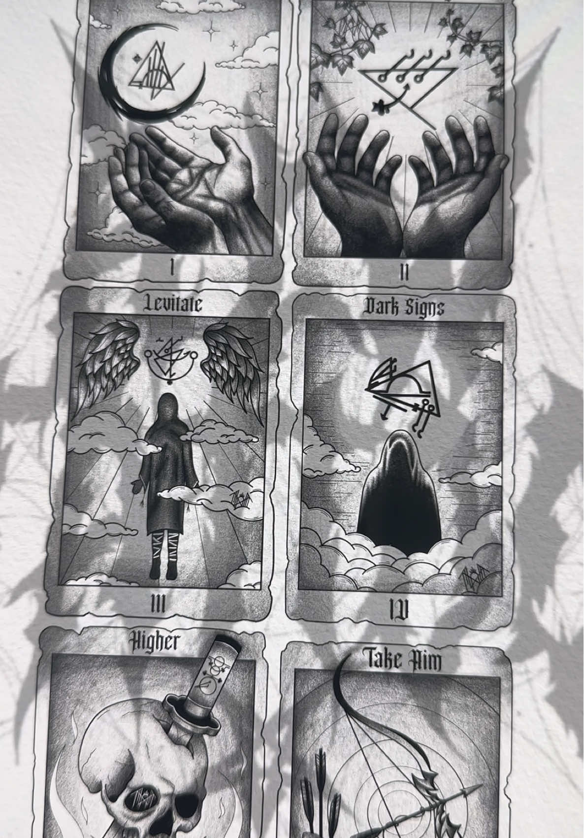 Sundowning Tarots 1-6 🙏  #sleeptoken #sleeptokenworship #sleeptokenvessel #vessel #sundowning #bandtat #bandtats #bandtattoos #bandtattoo #tattoodesigns #tattoodesign #tattooideas #tattooidea 