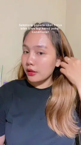 Sebagai mak mak yg punya baby, bersyukur bgt ada conditioner tanpa bilas ini jadi lebih satset😭😭 #haircareroutine 