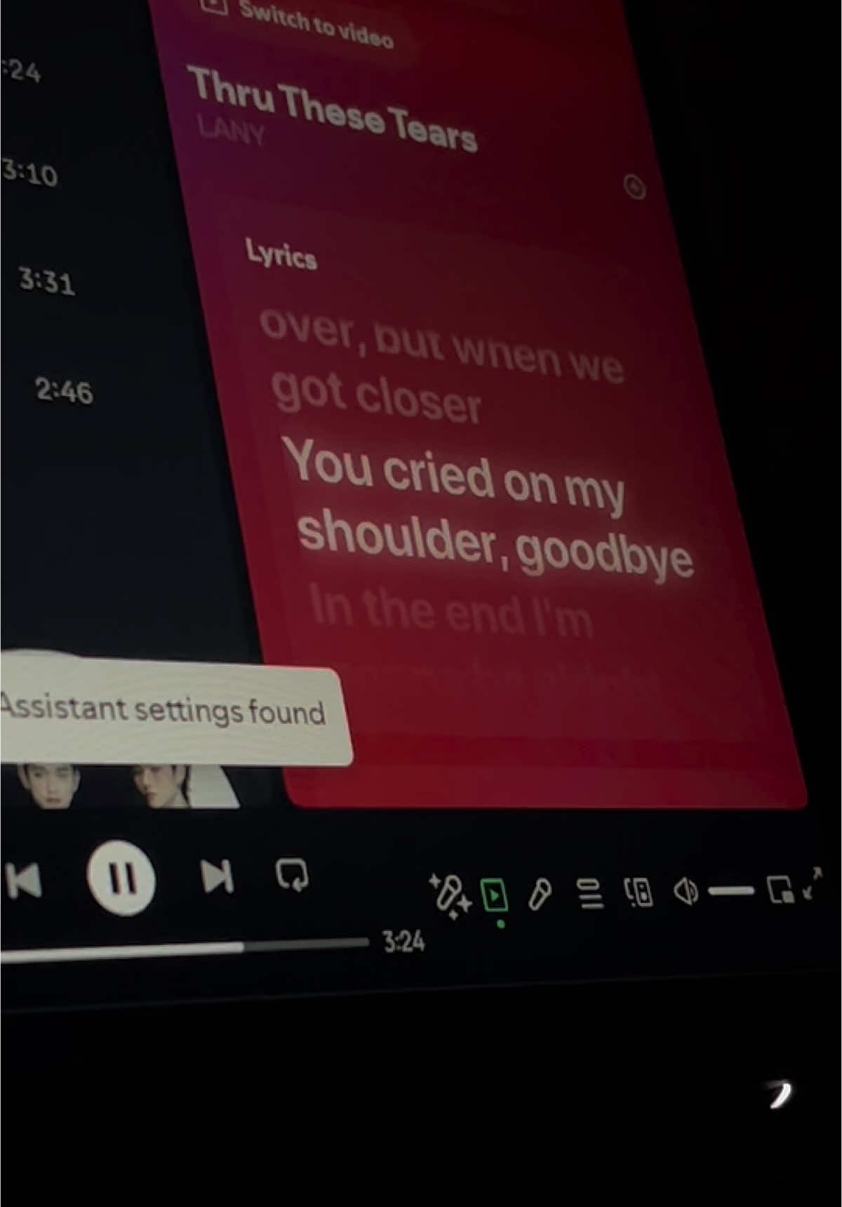 #thruthesetears #lany 