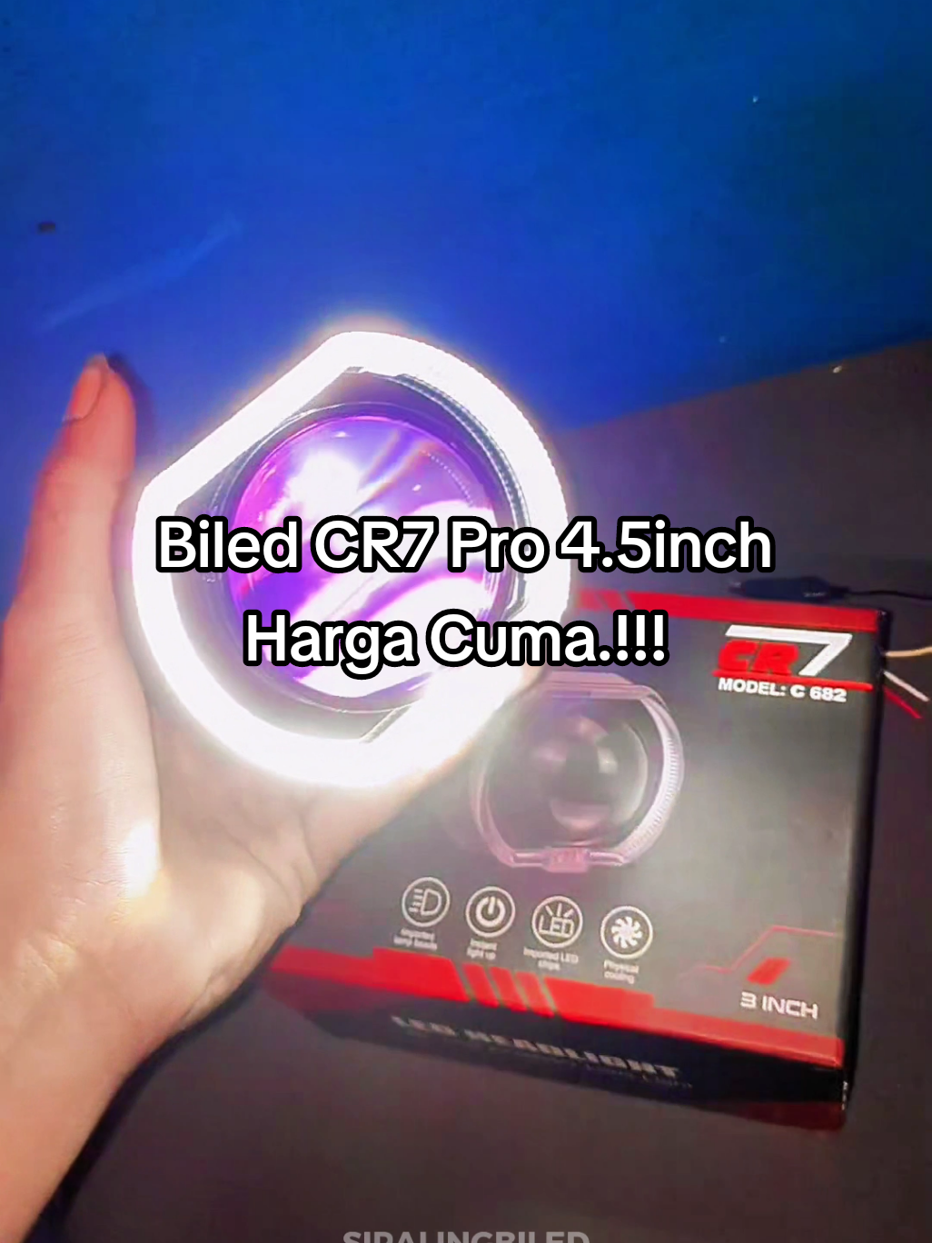 Lampu Utama Biled Cr7 C682 Tembus hujan Tembus Kabut Harga Cuma??? #biledprojector #biledmurah #biledcr7 