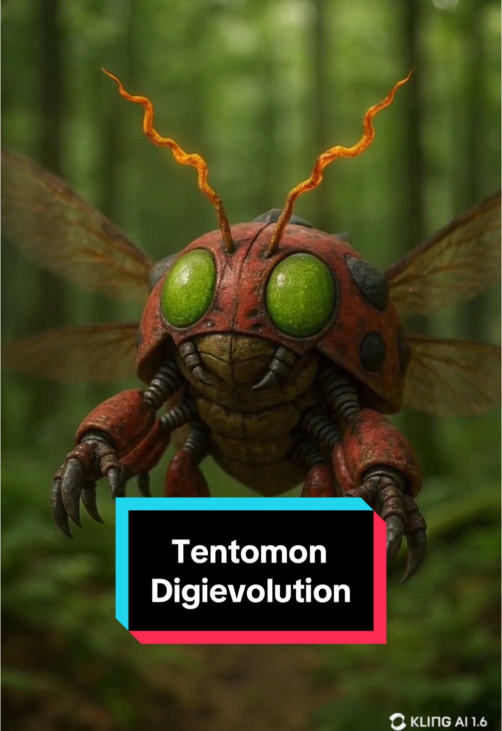 Digimon Evolution - Tentomon 2.0 #digimon #aiart #fyp #fypppppppppppppppppppp pp #digimonadventure #ai #realistic #tentomon #tentomonevolution #klingai