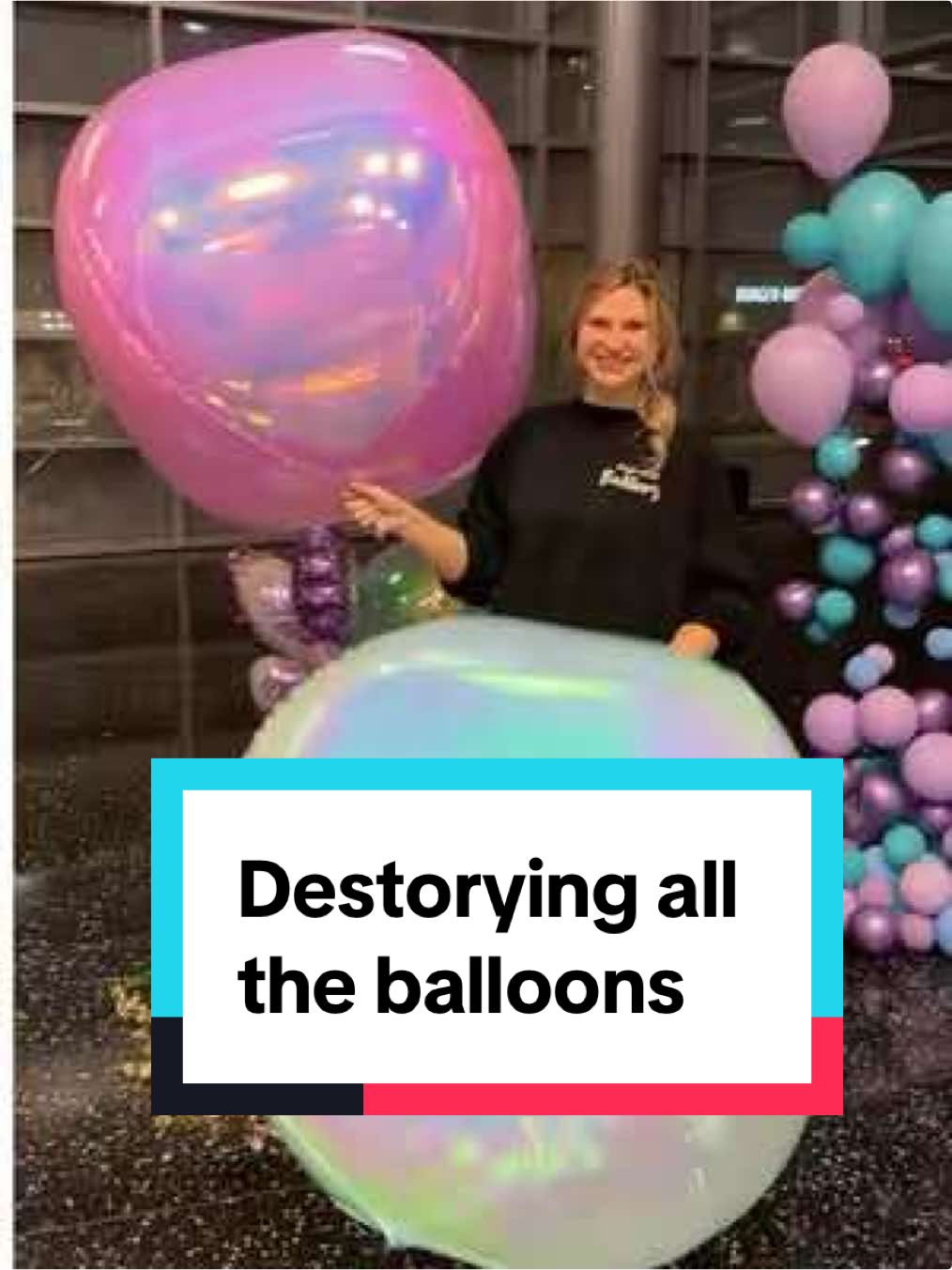 Come with us as we breakdown all these balloon decorations.  . #poppopballoon #popballoon #poppingballoons #balloons #butterfly #fyp #viral