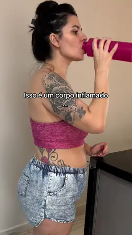 Eu me sentia inchada até bebendo água  #desinflamarabdomen #f 