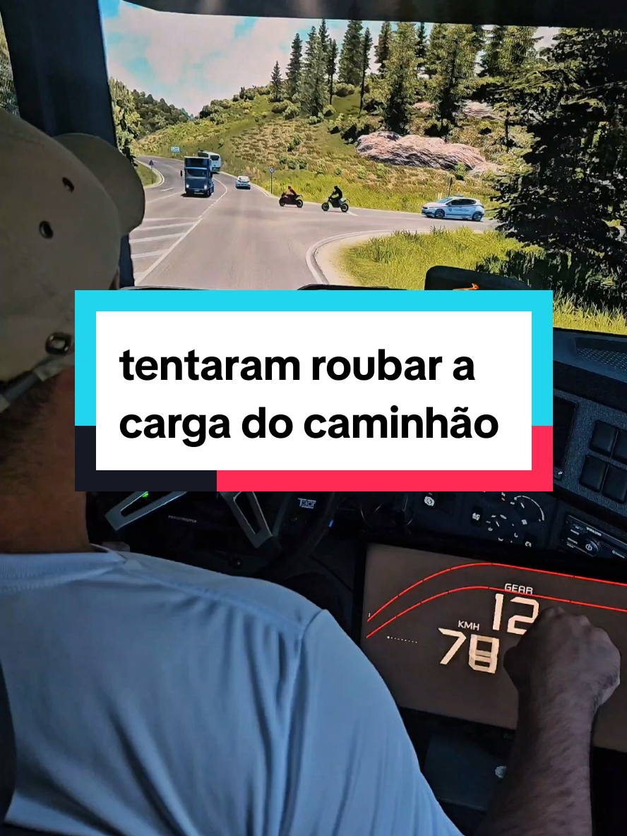 tentaram roubar a carga do caminhão  #game #games #GamesNoTikTok #videogame #eurotrucksimulator2 #gamer 