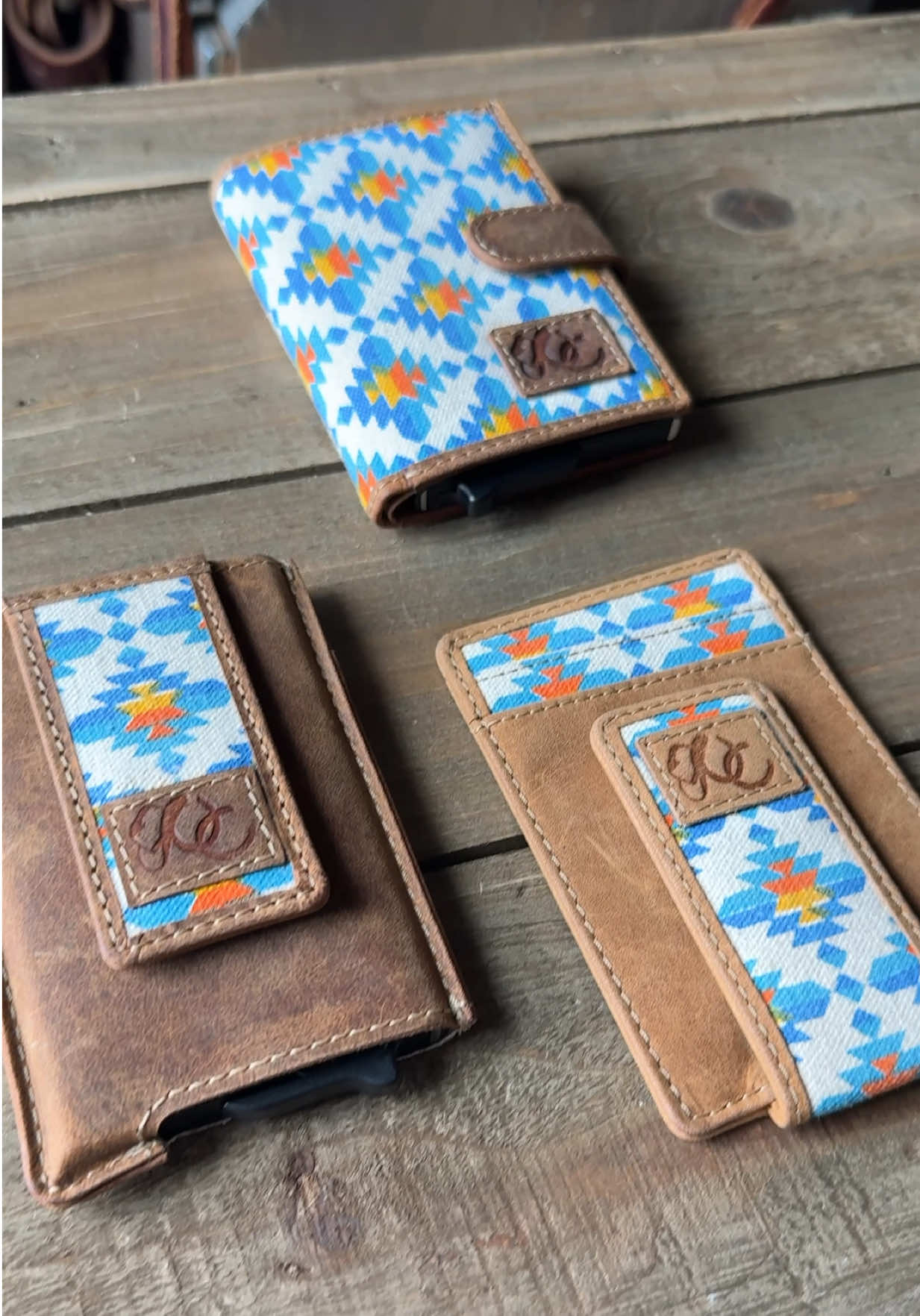 Aztec print wallets coming soon!