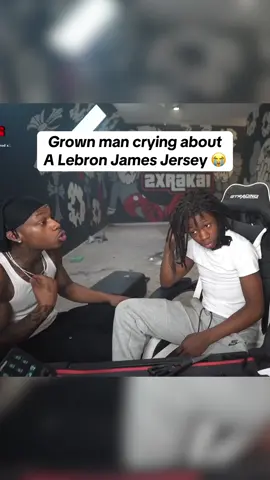 Grown man crying about  A Lebron James Jersey 😭 #2xrakai #tylilshow 