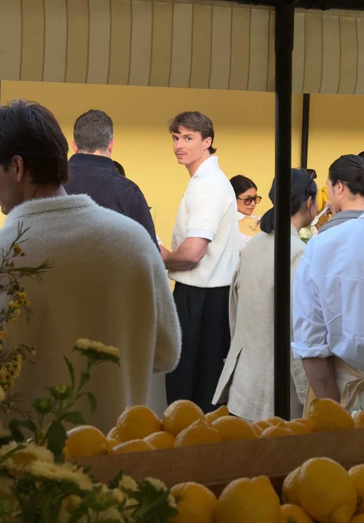 🙏🏼 Father Charlie blessed me at the #Jacquemus Los Angeles Boutique opening 🍦🌻 #NicholasChavez #NicholasAlexanderChavez #MonstersNetflix #MenendezBrothers #FatherCharlie 