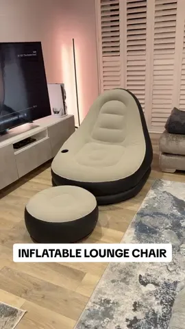 ONLY £18 - inflatable lounge chair for the house and garden #garden #livingroom #homedecor #gardentok #tiktokmademebuyit #spotlight 