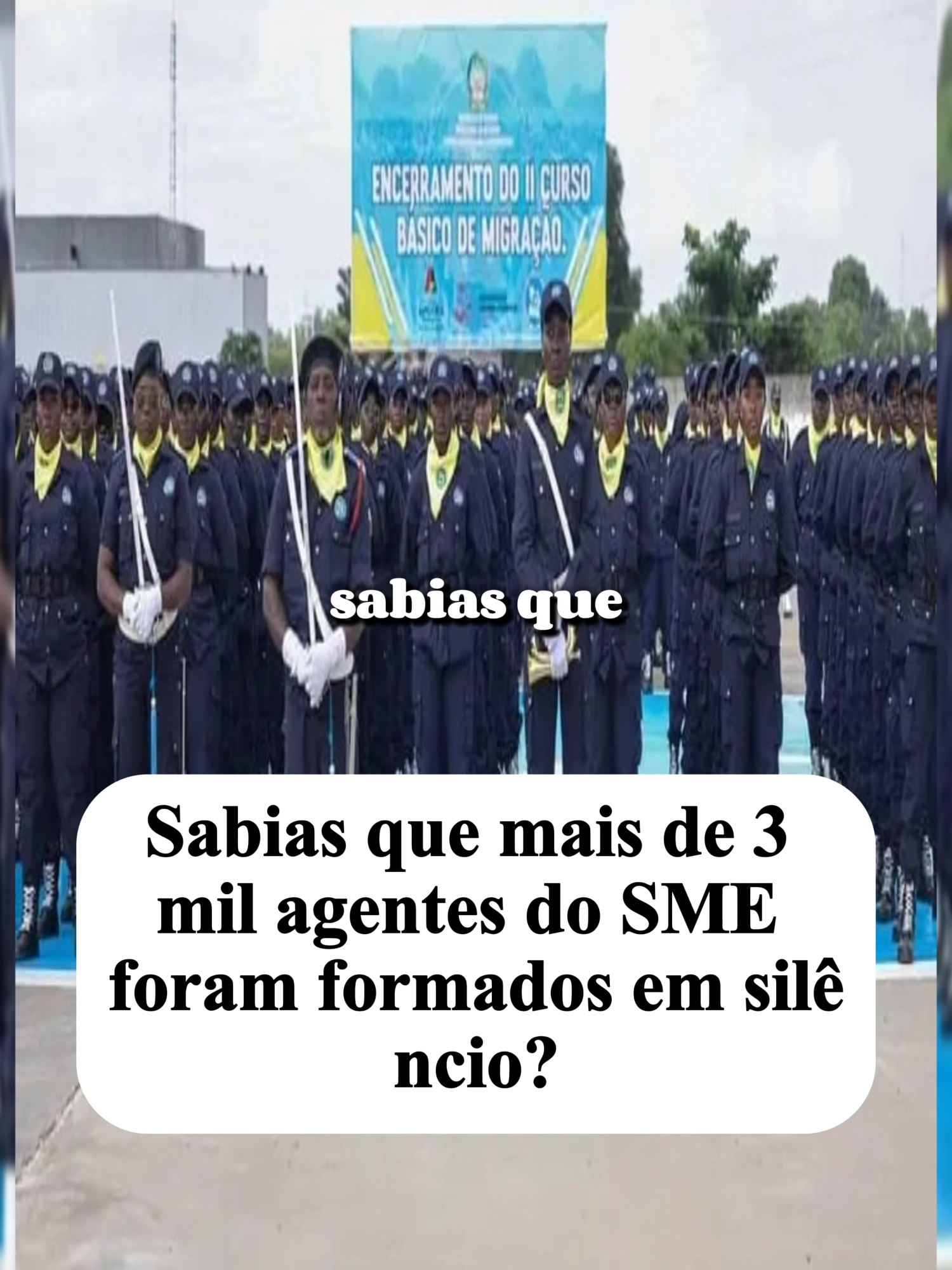 Sabias que mais de 3 mil agentes do SME foram formados em silêncio? Sabias que mais de 3 mil novos agentes do SME acabaram de ser formados sem alarde? Eles foram treinados para fiscalizar fronteiras, investigar crimes e reforçar o controle migratório em todo o país... #SabiasQue, #SMEAngola, #FormaçãoMilitar, #MigraçãoAfricana, #NovaOrdem, #ControlePopulacional, #AngolaTop, #EntretenimentoAfricano, #CuriosidadesQueChocam, #NoticiasDeAngola, #FormandosDoSME, #AngolaHoje, #PoderAfricano, #TeoriaOuRealidade, #TikTokAngola, #InvestigaçãoAfricana, #NoticiasDoDia, #FronteirasFechadas, #SegurançaNacional, #ÁfricaViral, #TikTokBrasil, #TikTokPortugal, #CuriosidadePolêmica, #NovaGeraçãoSME, #ViralAngola, #NotíciasQueNinguémConta, #ControleMigratório, #TikTokNotícias, #CuriosidadesAfricana, #DescobertasOcultas