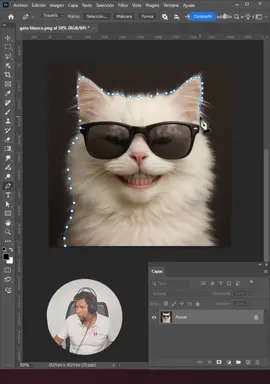 Quitar fondo de gato peludo #tipsphotoshop #learclass