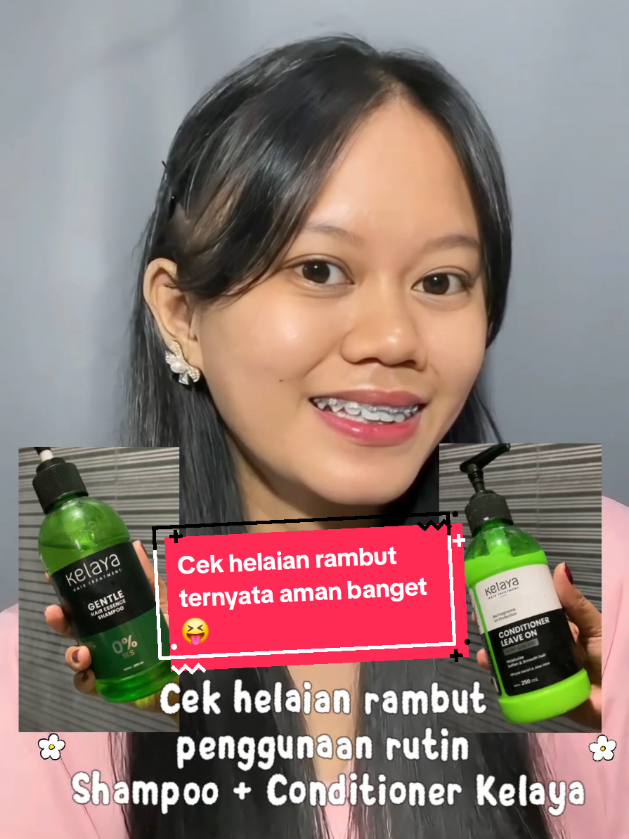 No more kusut kusut gengs di helaian rambut! udah aman banget ini 😍 @kelayahairtreatment #FeelTheNature #HempasKusut #1MenitHempasKusut