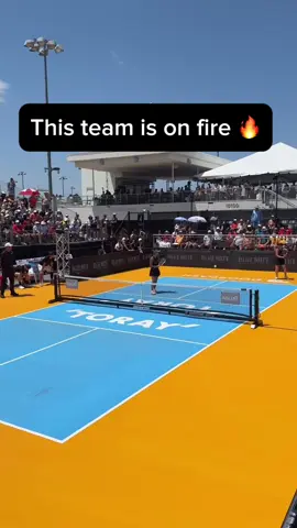 Bringing the heat 🔥 . . . . . . 🎥: @Major League Pickleball  . #pickleballaddict #mlp #pickleballislife #pickleballhighlights #propickleball #power #womeninsports #doubles