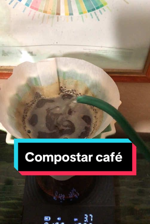 Compostar residuos de café #cafe #composta #coffe 