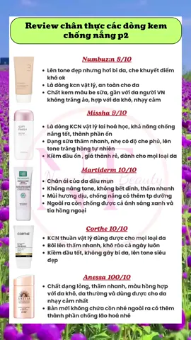Review chân thực các dòng kem chống nắng phần 2#xuhuong #myphamchinhhang #skincare #review #kemchongnang 