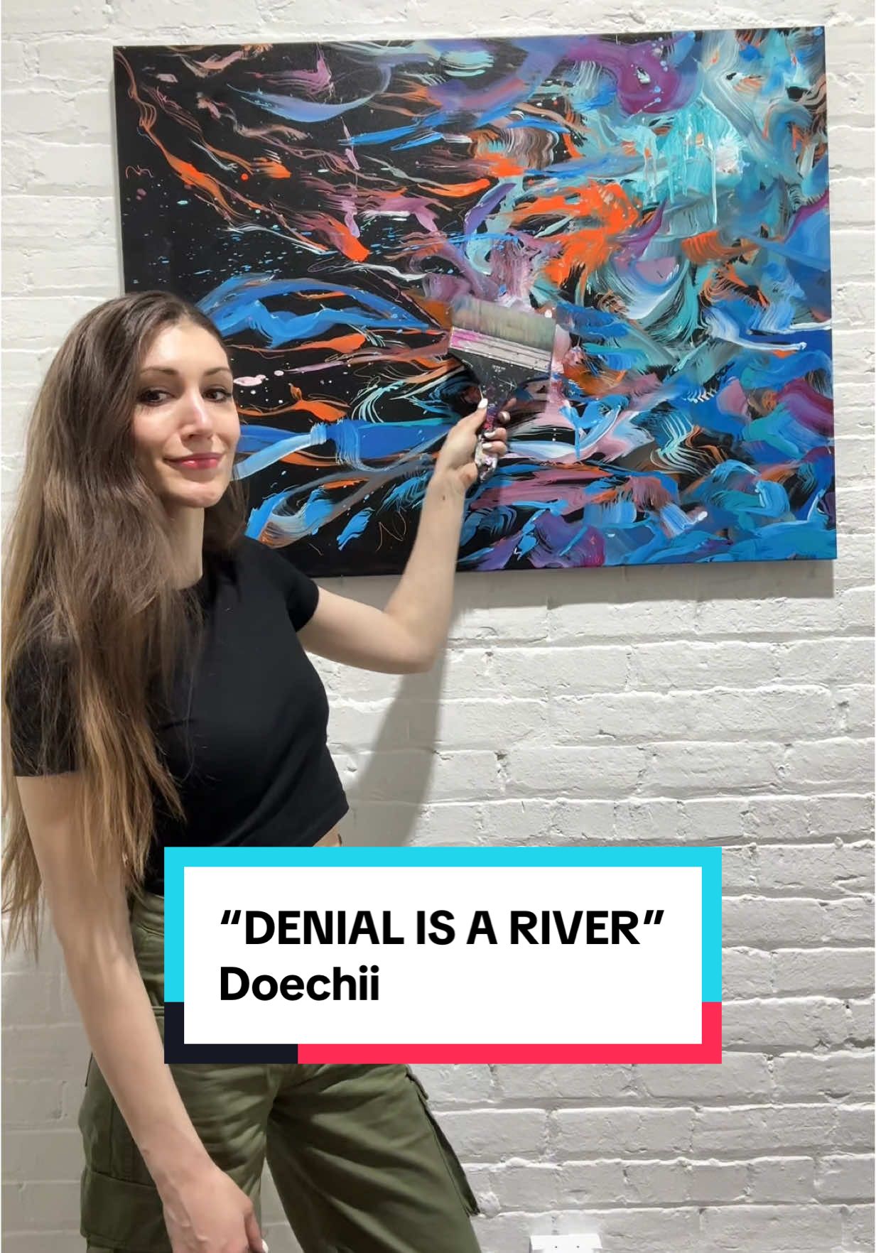 SYNESTHESIA (n) is a cross-wiring of multiple unrelated senses, such as hearing, and another, such as color, texture, and shape.  For me, I experience sounds as colors, patterns, textures, and movement. I turn my experience of music into paintings. @Doechii  . . . #synesthesia #synesthesiaart #contemporyart #doechii 