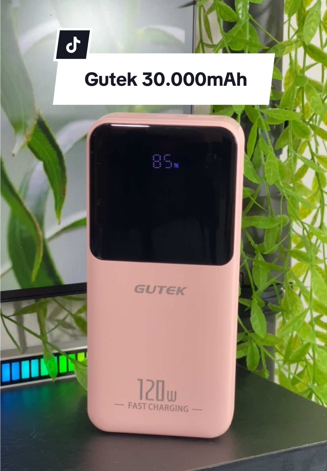 Sạc dự phòng Gutek 30000mah màu hồng #haistorepower #gutek #sacduphong30000mah 