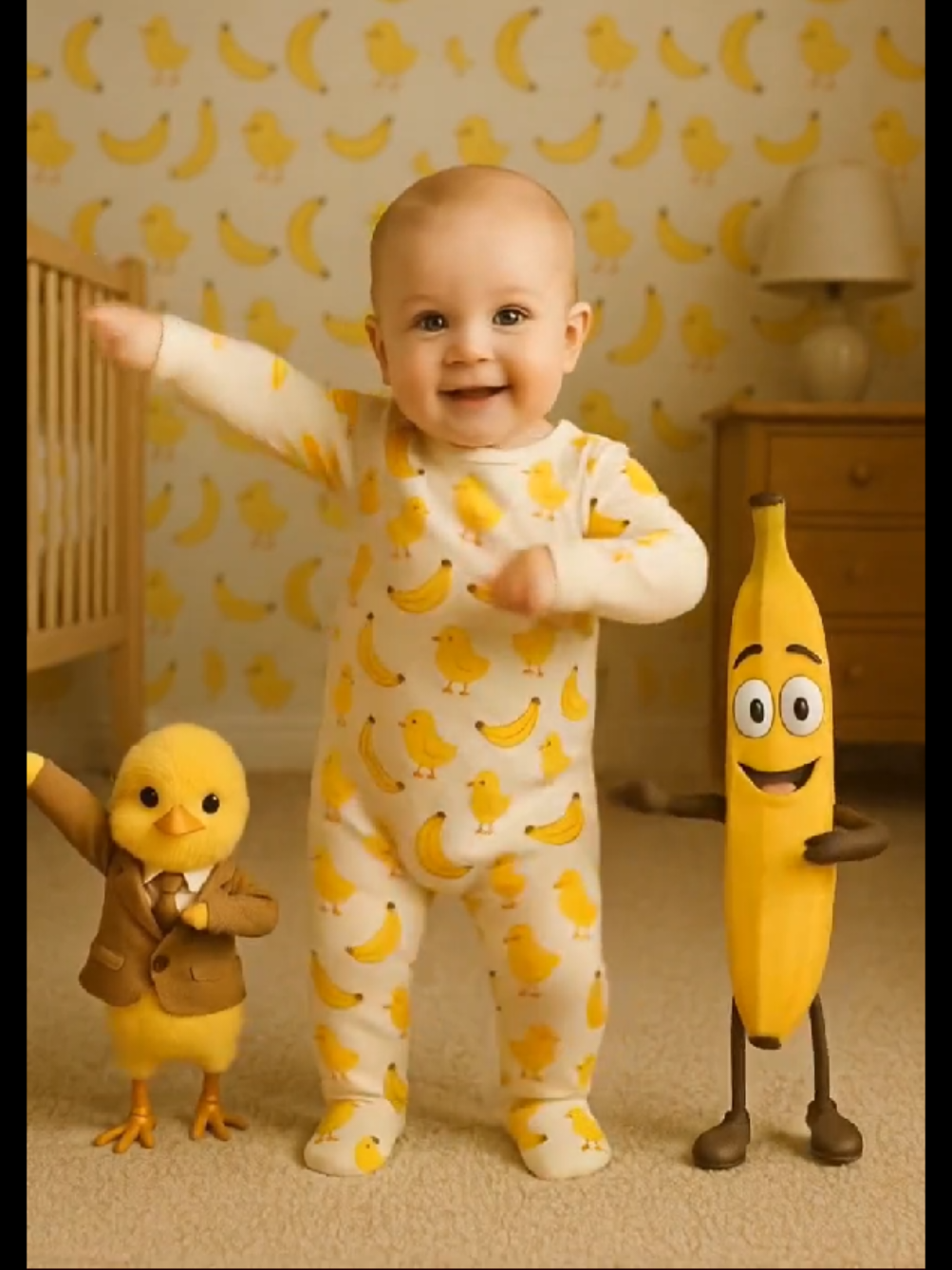Subscribe now — don’t miss what’s next! #chicken #banana #baile #bebestiktoks 