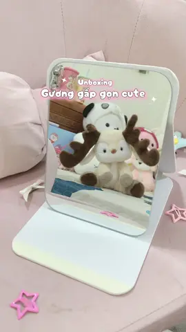 Gương gấp gọn dễ thw mà giá hạt siu 🌰 ✨🎀🐰#guonggapgon #guongdeban #guongcamtay #gươngsoi #gương #guongdecor #guongcute #unboxing #xuhuong #xhtiktok #hottrend #foryou #fyp#review #muataitiktokshop