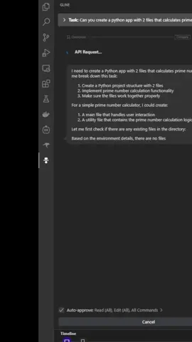Experimenting with Cline by adding timeline (Gline) #ai #coding #softwareengineer #dev #eng  https://github.com/eomcaleb/gline