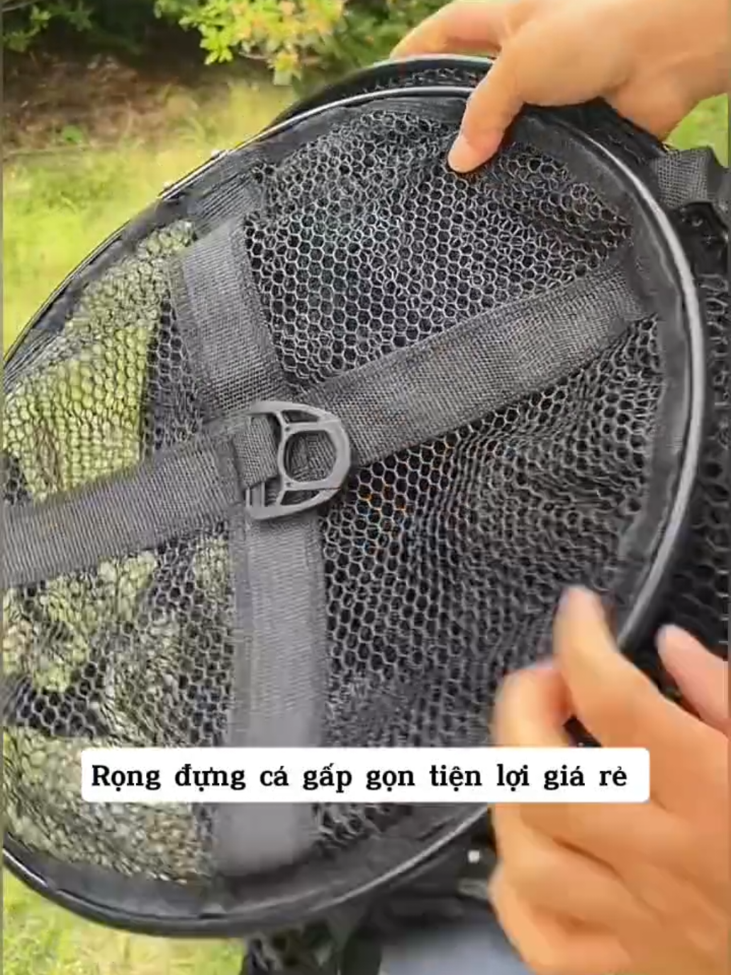 Rọng đựng cá gấp gọn tiện lợi giá rẻ #cauca #xuhuong #fishing 
