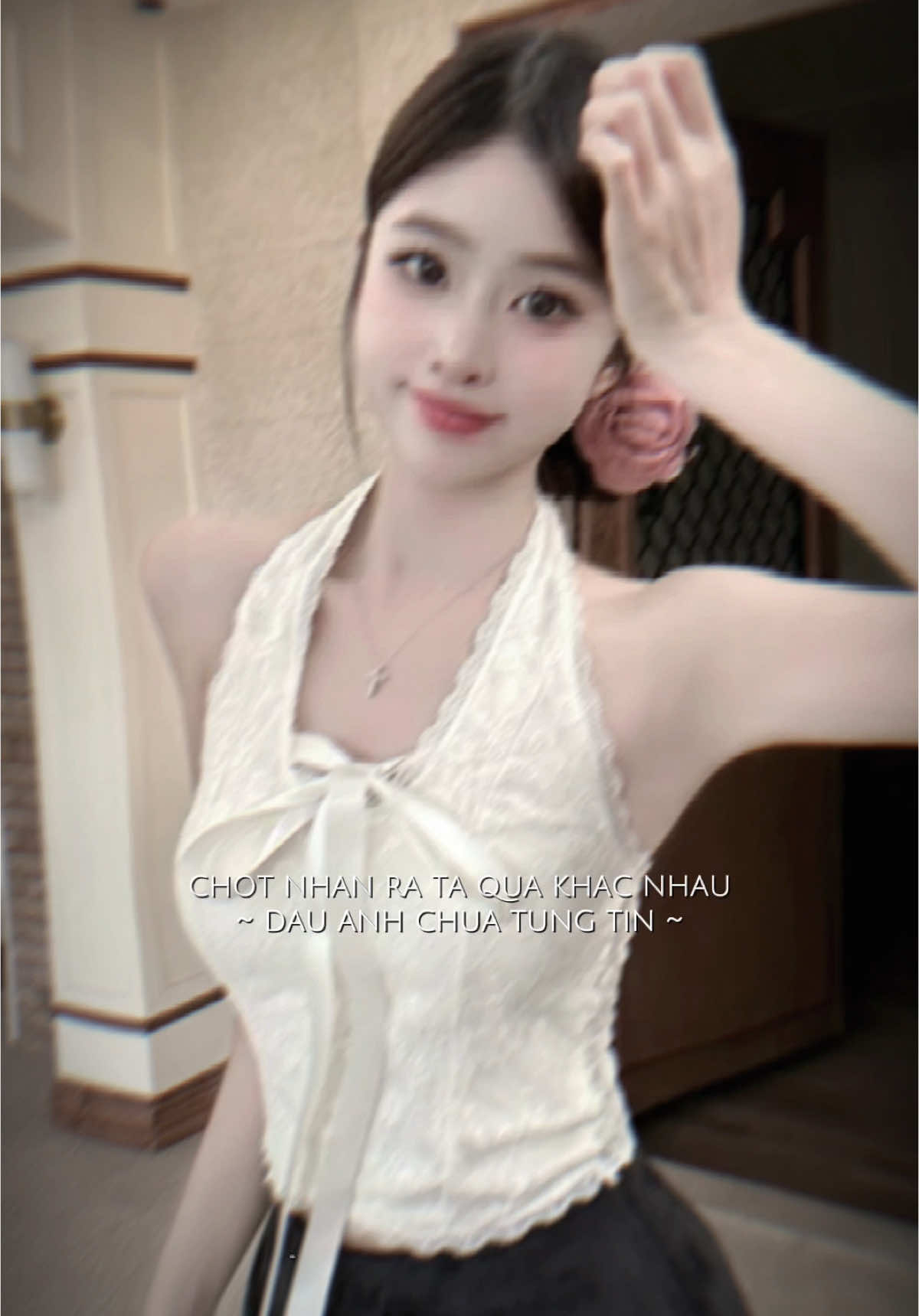 #CapCut áo yếm cổ ren  #xuhuong #fashion 