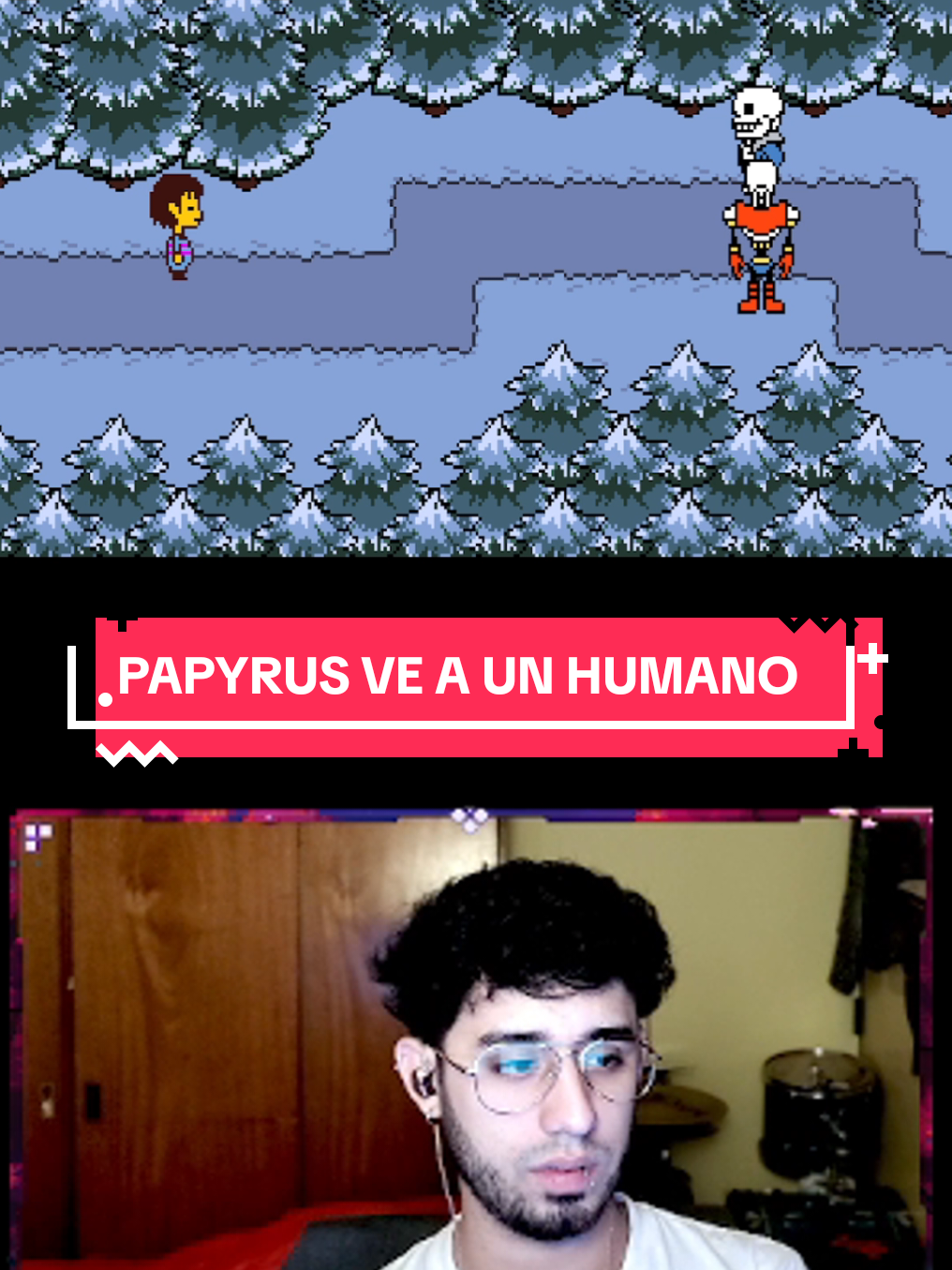 Papyrus ve a un HUMANO #undertale #undertalesans #game #indie #indiegame #indiegames #tobyfox #sans #frisk #papyrus #parati #fyp #fy #streaming 