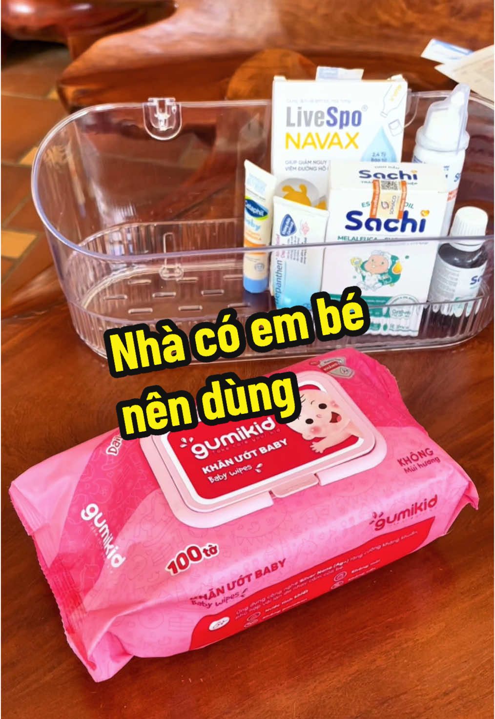 Nhà có em bé nên dùng #khanuotkhongmui #khanuotgumi #gumikid #mebimchamcon 