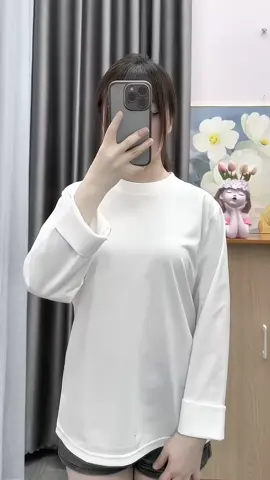 ÁO THUN TAY DÀI  BABYTEE TRƠN  #aothun #aothunnu #aothunbabytee #aobabytee #aophong #thoitrang #quanaohottrend #xuhuong #fyp 
