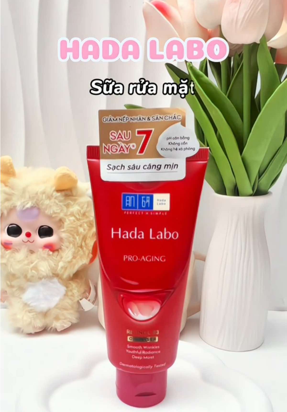 Sữa rửa mặt chân ái của tui: làm sạch sâu mà không hề gây khô da. Mê lắm í 🫶 #viral #xuhuong #hadalabo #srm #skincare #chamsocda #beauty #unbox #review #koc 