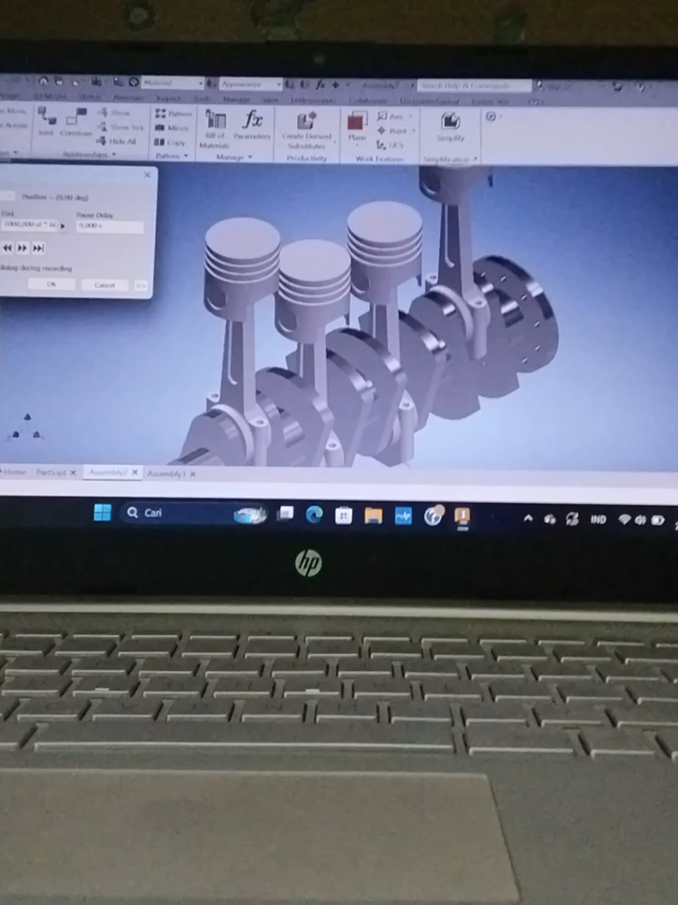 BERPUTAR PADA POROSNYA #fyp #autodeskinventor #autodesk #gambarteknik #teknikmesin #autocad #autocadtutorial #fypppppppppppppp #lewatberanda #masukberanda #4u #capcut #AutoCAD3D 