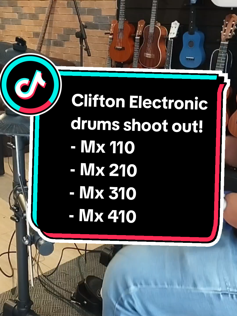 Clifton Electronic drum kit shoot out❗ #ShortDemo #Edrums #CliftonGuitars 