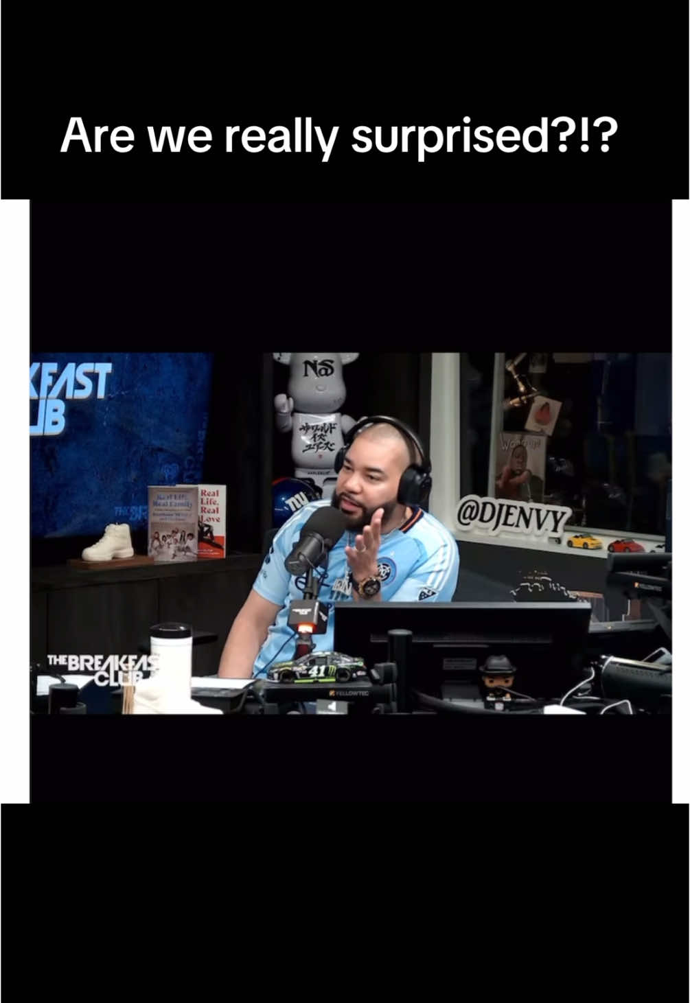 Every time dj envy opens his mouth he says something ridiculous #djenvy #charlamagnethagod #thebreakfastclub #breakfastclub #lilkim #shannonsharpe #clubshayshay #fypシ 