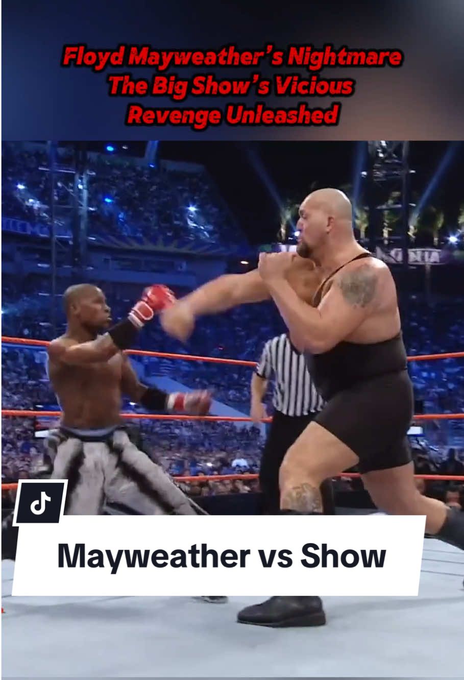 The Big Show’s Ruthless Attack on Mayweather. The Unfinished Fight 🔥🔥🔥#WWE #wwetiktok #wweraw #wwesmackdown #fyp #bigshowwwe #floydmayweather 