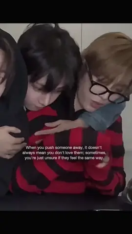 When you push someone away, it doesn't always mean you don't love them; sometimes, you're just unsure if they feel the same way. #ddingdongz #myungjaehyun #jaehyun #taesan #hantaesan #jaehyunboynextdoor #jaehyunboynextdooredit #taesanboynextdoor #taesanboynextdooredit #bnd #boynextdoor #Love #cute #myungtae 