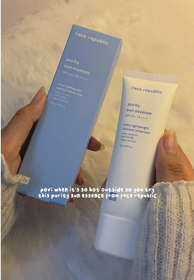 vv soft and lighweight on the skin, perfect for dry and oily skin @Face Republic Philippines #facerepublic #sunessence #sunscreen #skinproducts #skincare #skincareproducts #fyp 