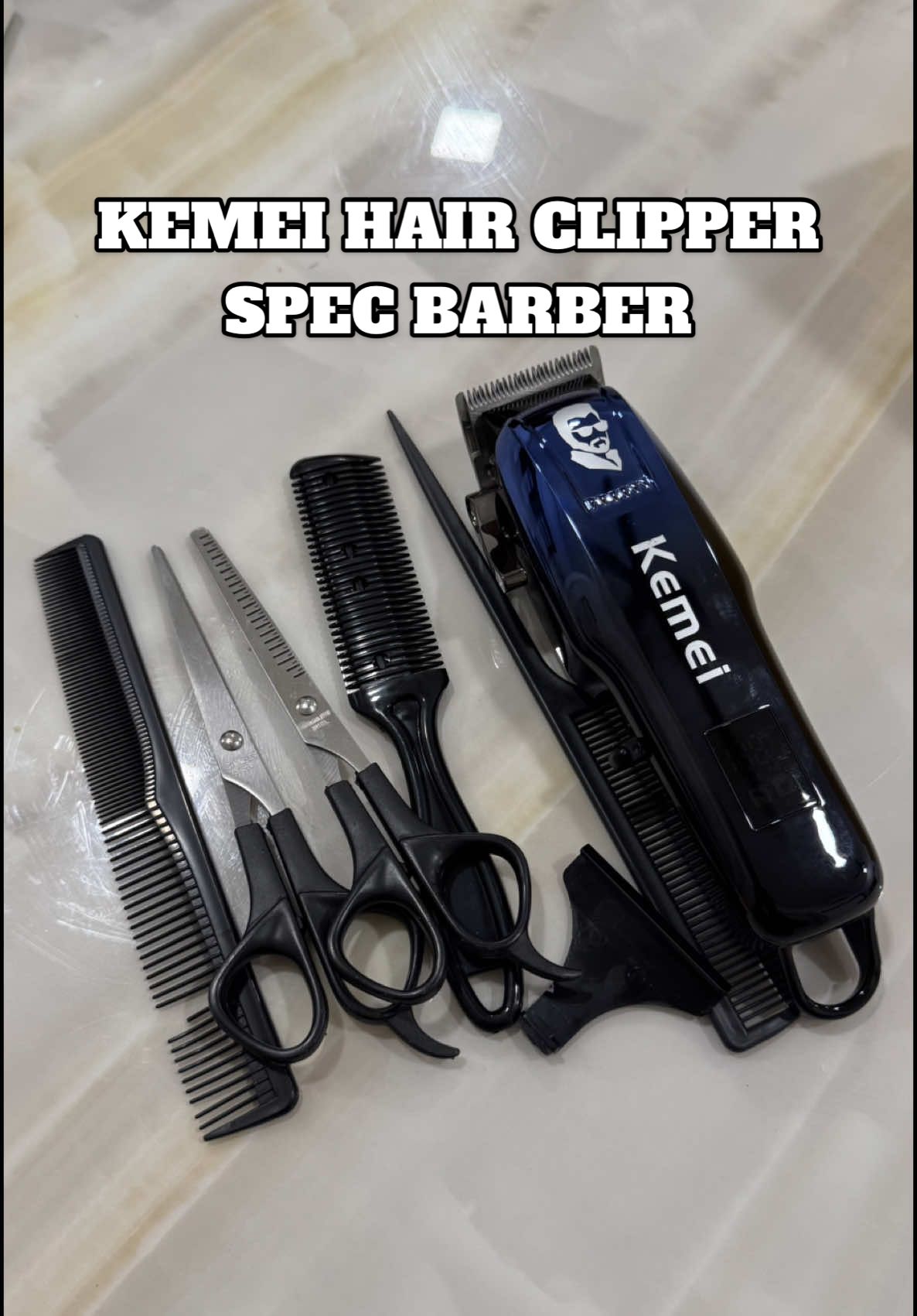 Mesin cukur rambut kemei spec barber #kemei #hairclipper #mesincukur #hairtrimmer #shaver 