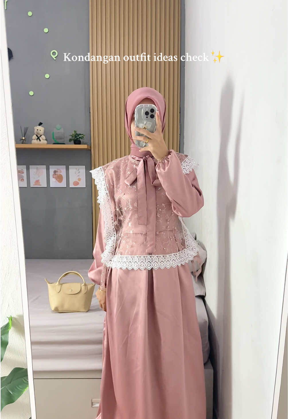 Outfit kondangan pake gamis sudah include vest✨#inspirasioutfit #kondanganoutfit #outfitcheck 