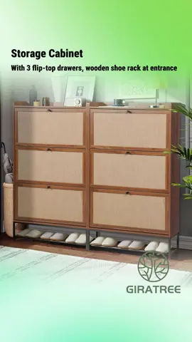 👟Shoe chaos? Solved. This 3-tier cabinet comes in 3 colors & ships fast 🚚 #Giratree #Giratreefurniture #ShoeCabinet #StorageHack #FurnitureDeals #TikTokMadeMeBuyIt #HomeVibes