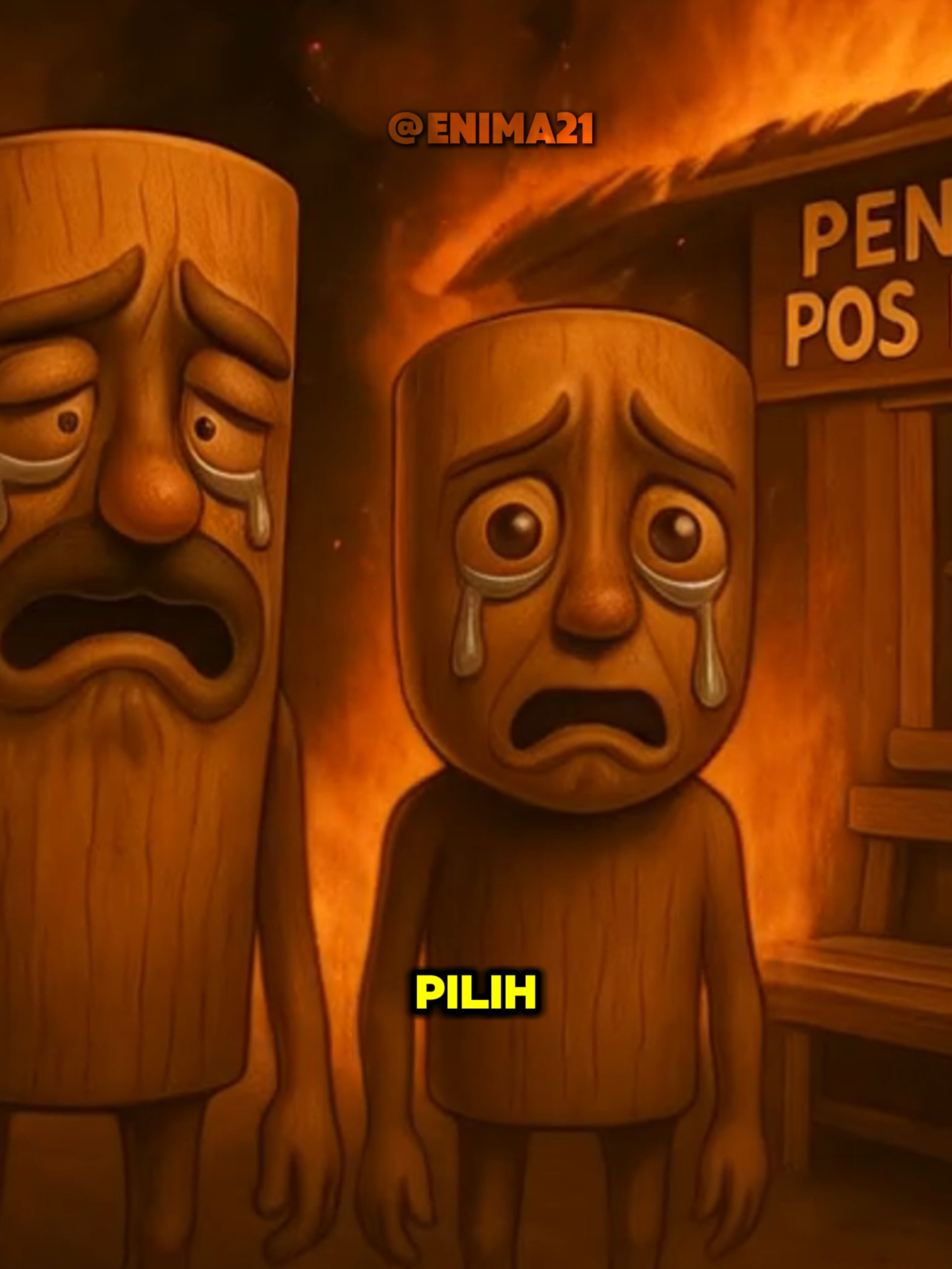 EPS 1 | rumah Tung Tung di bakar!! #anomaly #anomali #brainrot